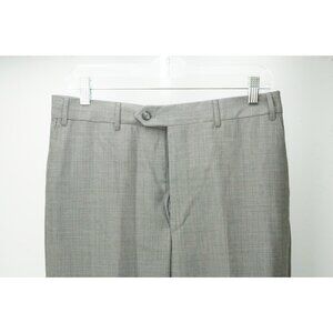 Corneliani Master 100% Wool Gray Woven Mens Pants Trousers Sz 46 EU NEW